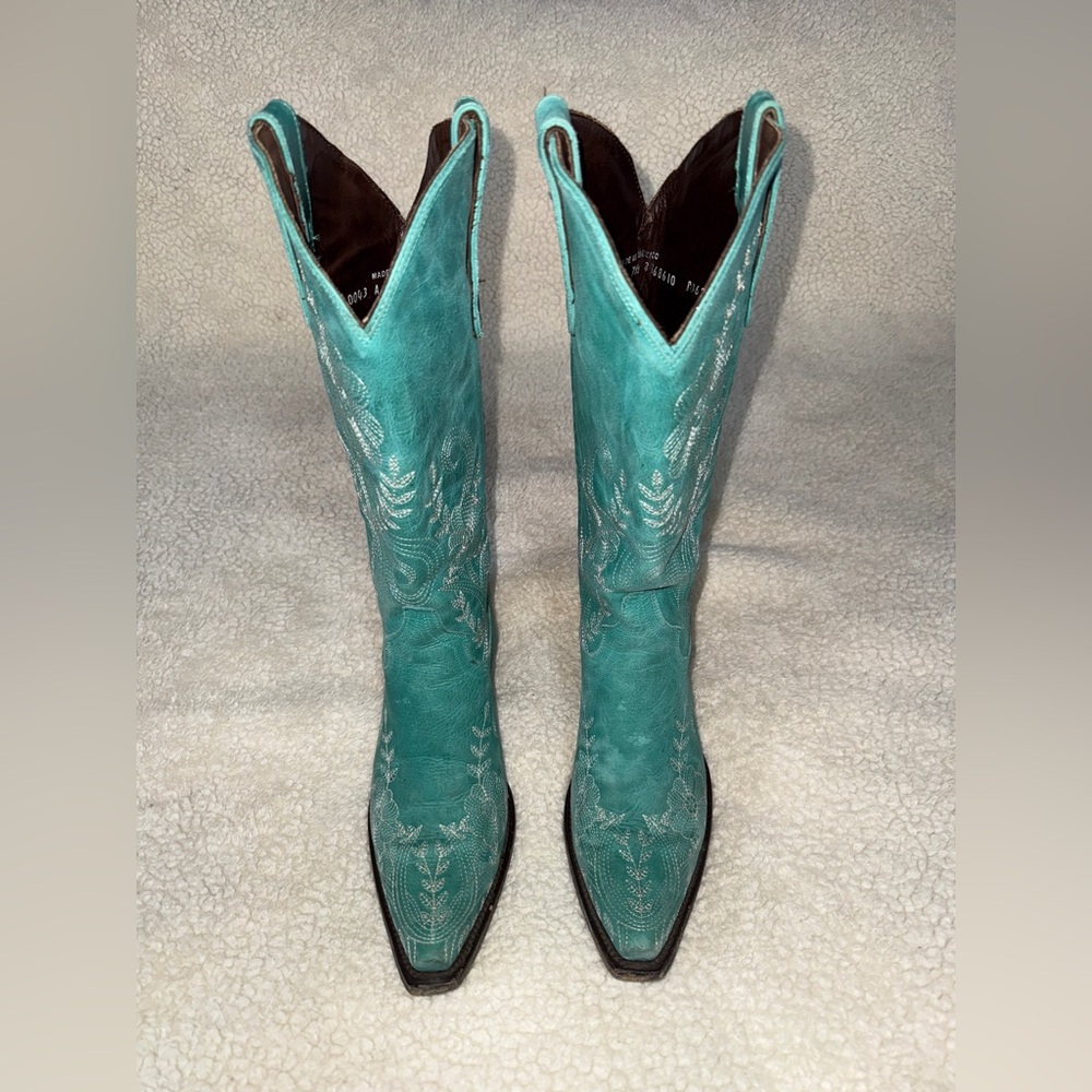 Lane “Ashlee Lace” Turquoise Boots